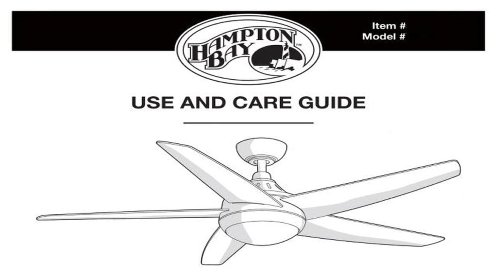 Hampton Bay Ceiling Fans Manual